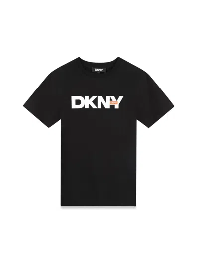 Dkny Kids' Tee Shirt In Black