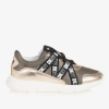 DKNY DKNY TEEN GIRLS GOLD & BLACK LACE-UP TRAINERS