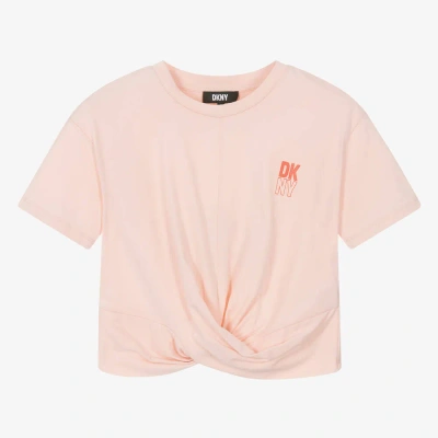 Dkny Teen Girls Pink Cotton T-shirt