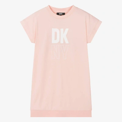 Dkny Teen Girls Pink Cotton T-shirt Dress