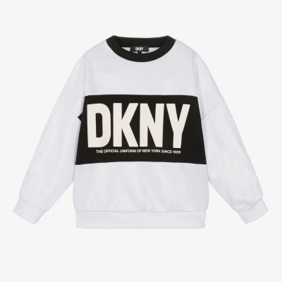 Dkny Teen Girls Silver Lurex Sweatshirt
