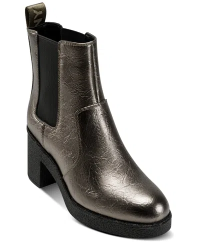 Dkny Teenie Booties In Gray