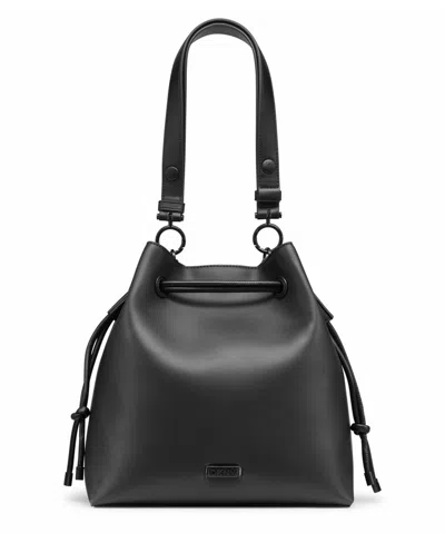 Dkny Teigan Small Bucket Bag In Black