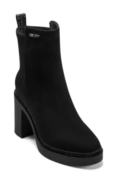 Dkny Telsi Platform Bootie In Black