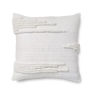 Dkny Textured Stripe 20"x 20" Throw Pillow In White