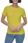 Dkny Textured T-shirt In Daffodil
