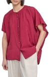 Dkny Textured Voile Button-up Shirt