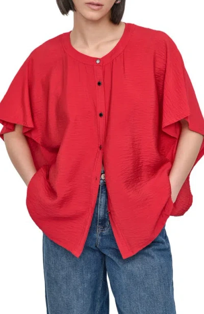 Dkny Textured Voile Button-up Shirt