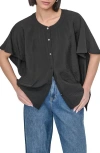 Dkny Textured Voile Button-up Shirt