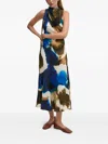 Dkny Tie-dye Midi Dress In Multi