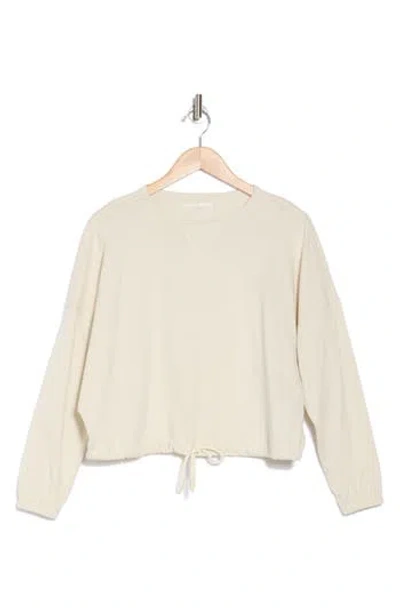Dkny Tie Front Slub T-shirt