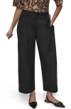 Dkny Button Pocket Crop Wide Leg Pants