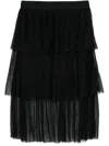 Dkny Studded Mini Skirt In Black
