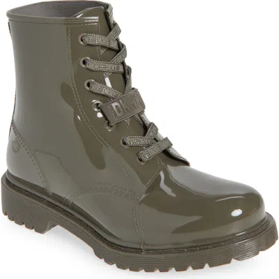 Dkny Tilly Lace-up Rain Boot In Burgundy