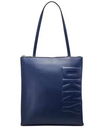 Dkny Tinsley Tote In Dark Denim