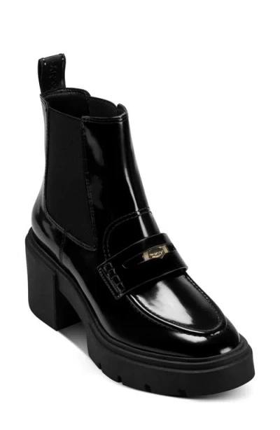 Dkny Tisbury Platform Chelsea Boot In Black
