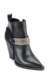 Dkny Tizz Block Western Ankle Boot In Black