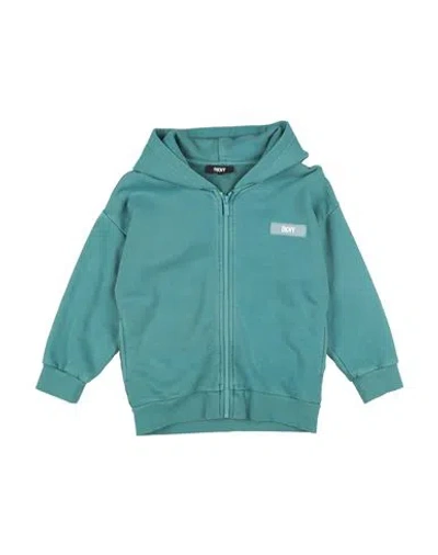 Dkny Babies'  Toddler Boy Sweatshirt Deep Teal Size 6 Cotton In Green