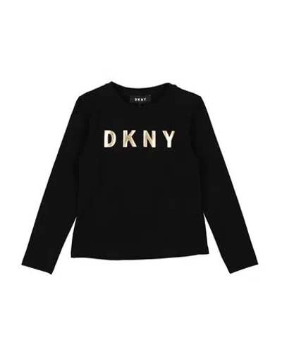 Dkny Babies'  Toddler Girl T-shirt Black Size 6 Cotton, Elastane