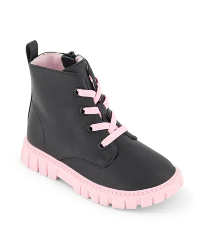 Dkny Babies' Toddler Girls Carrie Ariana Lug Boot In Black