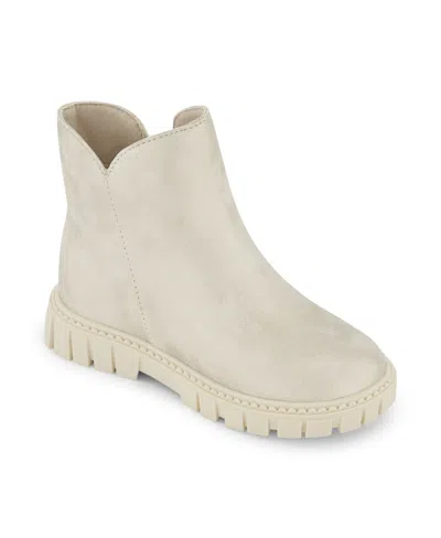 Dkny Babies' Toddler Girls Carrie Justina Lug Boot In Champagne