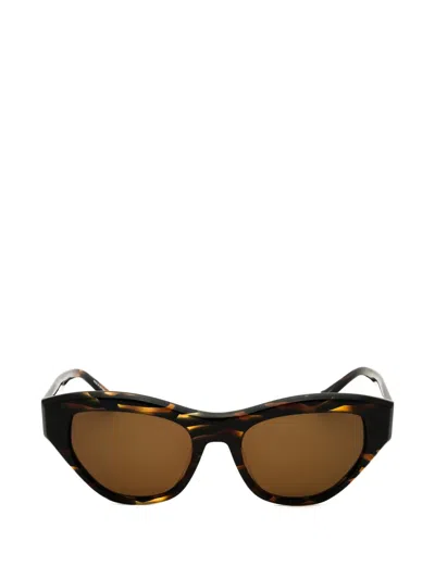 Dkny Tortoiseshell-effect Cat-eye Sunglasses In Brown