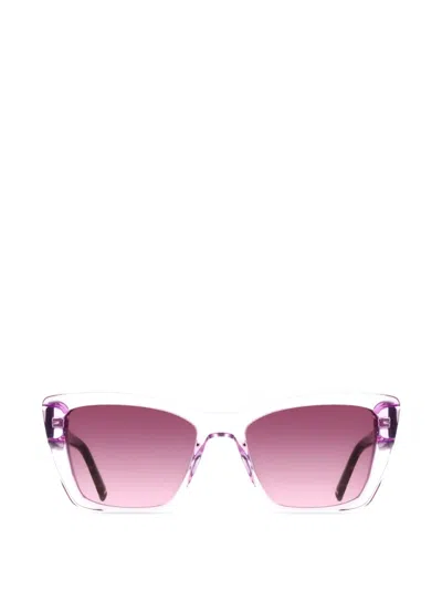 Dkny Tortoiseshell-effect Cat-eye Sunglasses In Pink