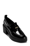 Dkny Tovella Penny Loafer Platform Pump In Black