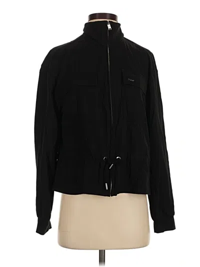 Pre-owned Dkny Track Jacket In Black