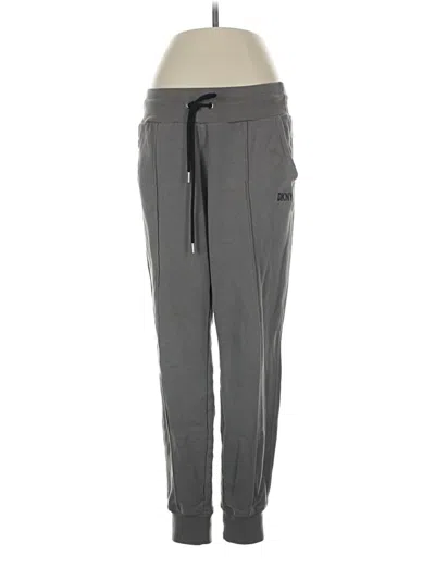 Pre-owned Dkny Track Pants In Gray