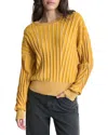 Dkny Transfer Stich Sweater In Yellow