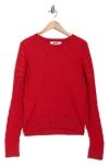 Dkny Transfer Stitch Sweater In Red
