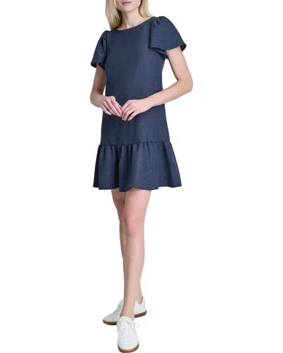 Dkny Trapeze Dress In Blue