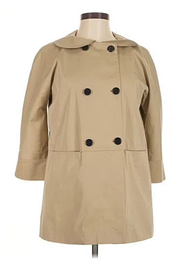 Pre-owned Dkny Trenchcoat In Brown