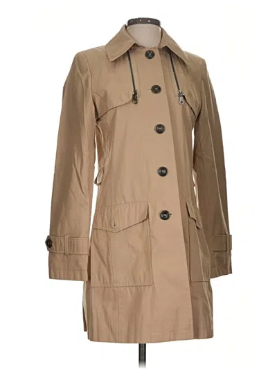 Pre-owned Dkny Trenchcoat In Tan