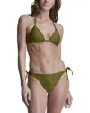 Dkny Triangle Bikini Set With Sarong In Multi