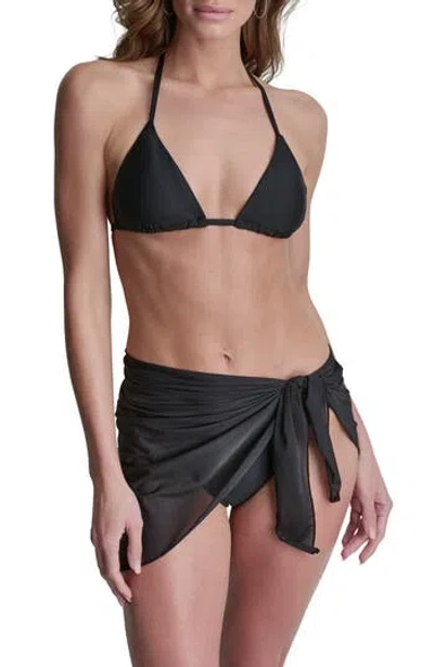 Dkny Triangle Two Piece Swimsuit & Sarong Set In Multi