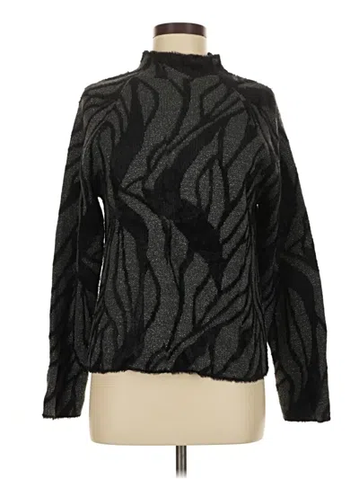 Pre-owned Dkny Turtleneck Sweater In Black