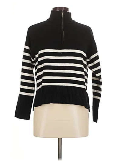 Pre-owned Dkny Turtleneck Sweater In Black