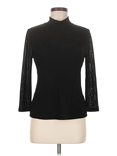 Pre-owned Dkny Turtleneck Sweater In Black