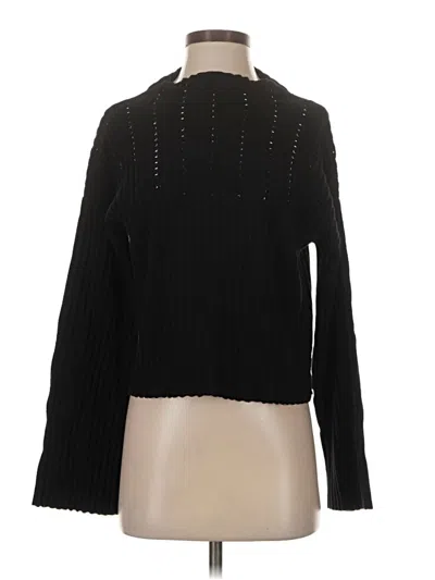 Pre-owned Dkny Turtleneck Sweater In Black