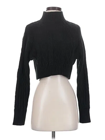 Pre-owned Dkny Turtleneck Sweater In Black