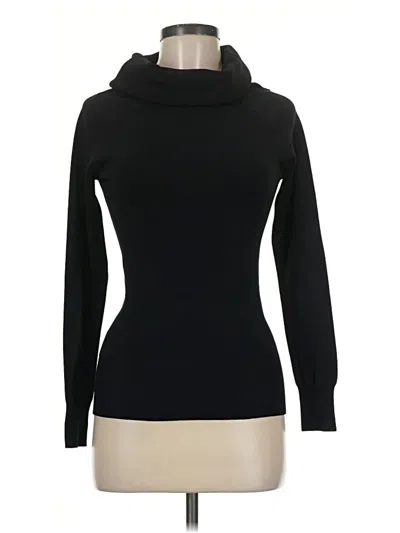 Pre-owned Dkny Turtleneck Sweater In Black