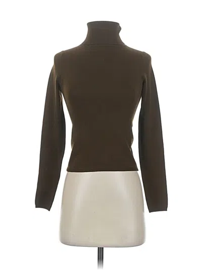 Pre-owned Dkny Turtleneck Sweater In Brown