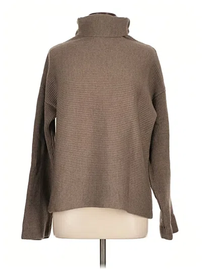 Pre-owned Dkny Turtleneck Sweater In Brown