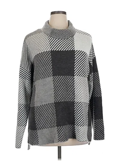 Pre-owned Dkny Turtleneck Sweater In Gray