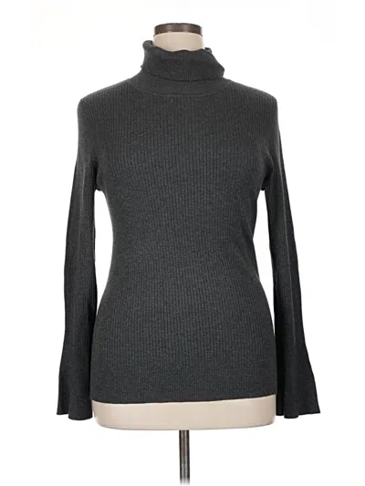 Pre-owned Dkny Turtleneck Sweater In Gray
