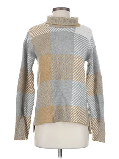 Pre-owned Dkny Turtleneck Sweater In Gray