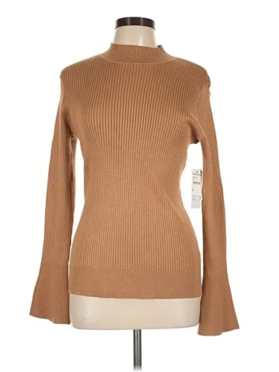Dkny Turtleneck Sweater In Brown