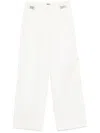 Dkny Twill-weave Cargo Trousers In White